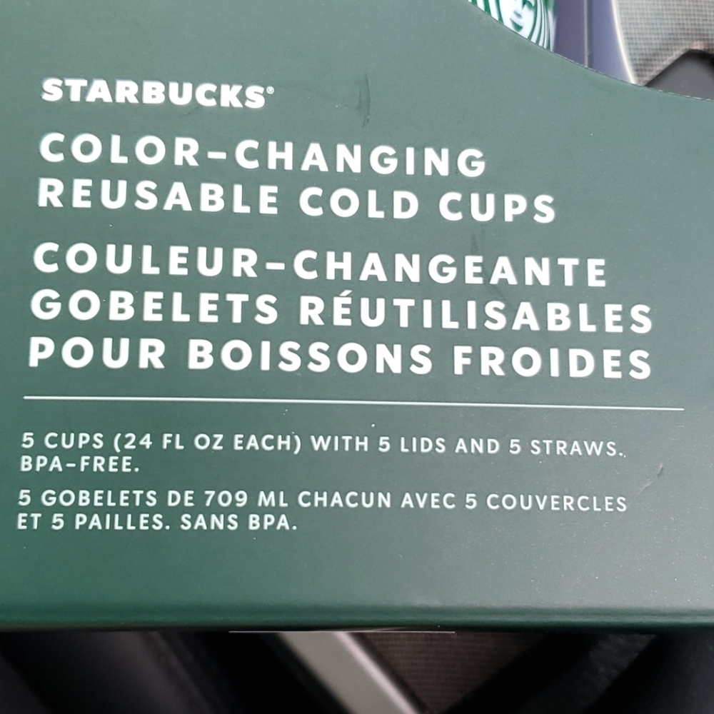 Starbucks Color Changing Cups 5 Pack NEW Rainbow Pride 2020 with Lids - Picture 8 of 9
